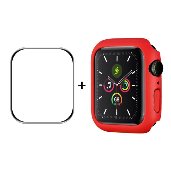 ENKAY Apple Watch (41mm) cover med skærmbeskytter i hærdet glas - Rød Red