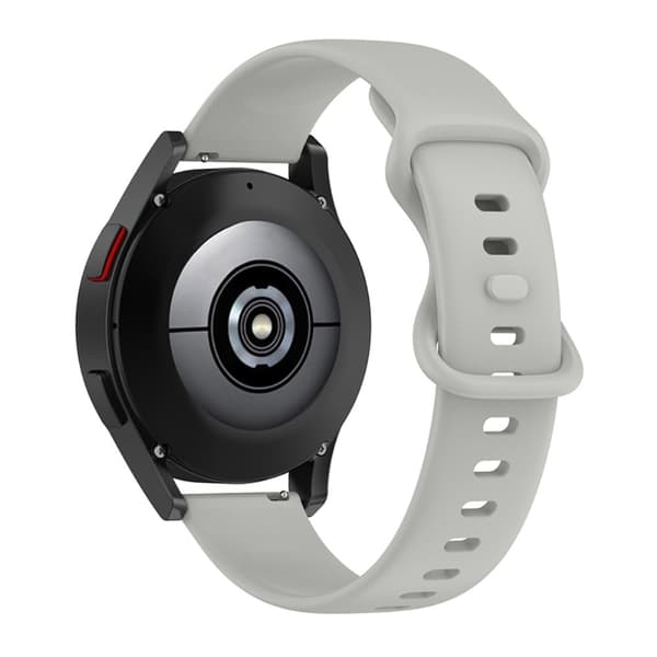 Enkel, justerbar klokkerem i silikon til Samsung Galaxy Watch - Grå Silver grey