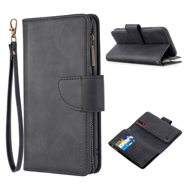 Premium Wallet Samsung Galaxy A01 kotelot - Musta Black