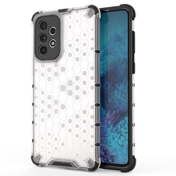 Bofink Honeycomb Samsung Galaxy A73 Suojakotelo - Harmaa Silver grey