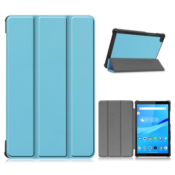 Lenovo Tab M8 simple tri-fold leather flip case - Baby Blue Blå