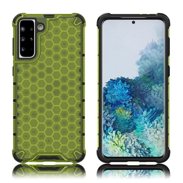 Bofink Honeycomb Samsung Galaxy S21 Plus 5G kotelot - Vihreä