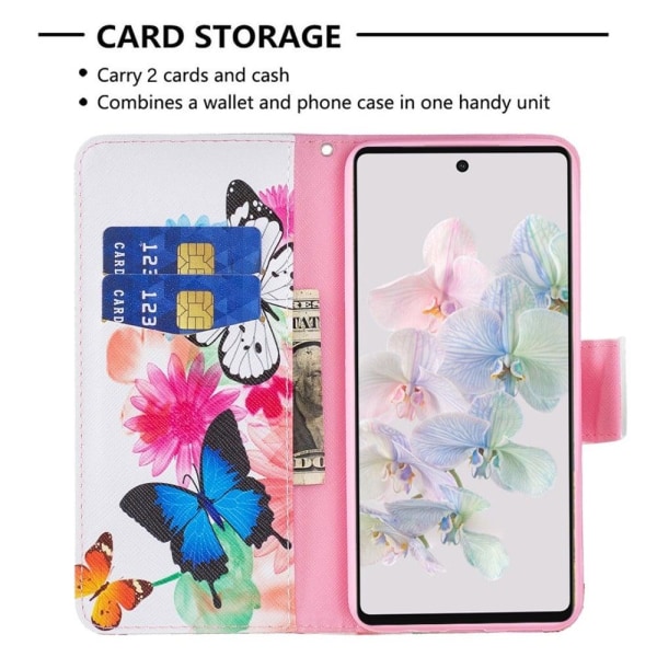 Wonderland Google Pixel 7 flip etui - To Sommerfugle Multicolor