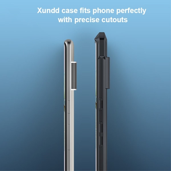 Stöttåligt Google Pixel 6 Pro hybridskal - Svart Svart