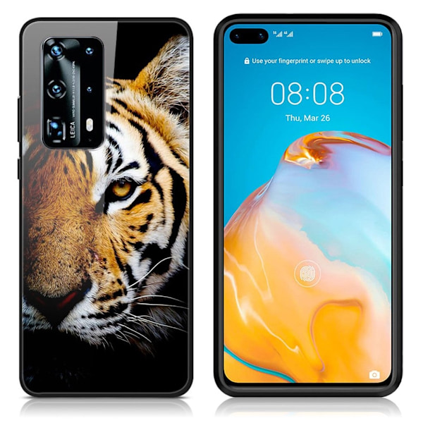 Fantasy Huawei P40 cover - Lilla blomst Orange