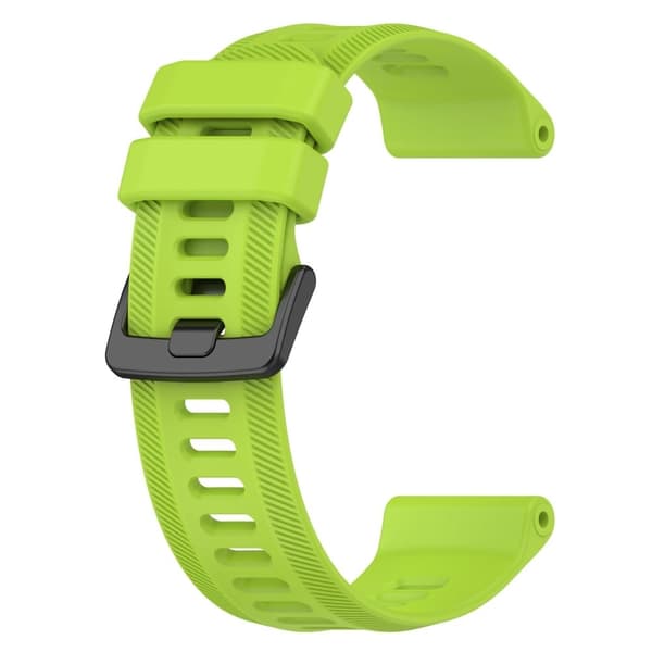 Twill design silikoninen kellohihna Garmin kellolle - Kellanvihreä Green