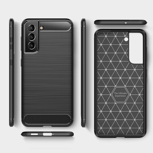 Carbon Flex Suojakotelo Samsung Galaxy S22 Plus - Sininen Blue
