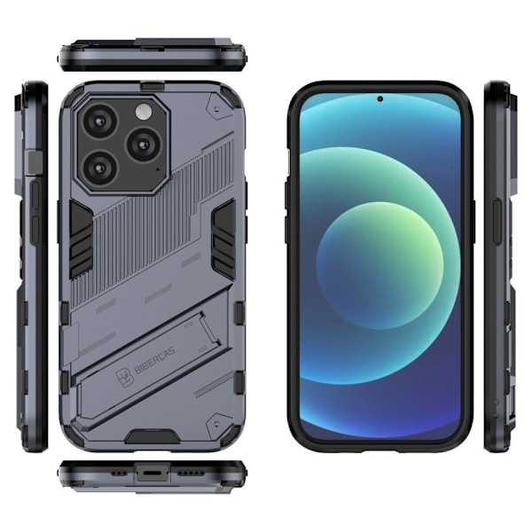 Stöttåligt iPhone 14 Pro Max hybridskal - Blå Blå