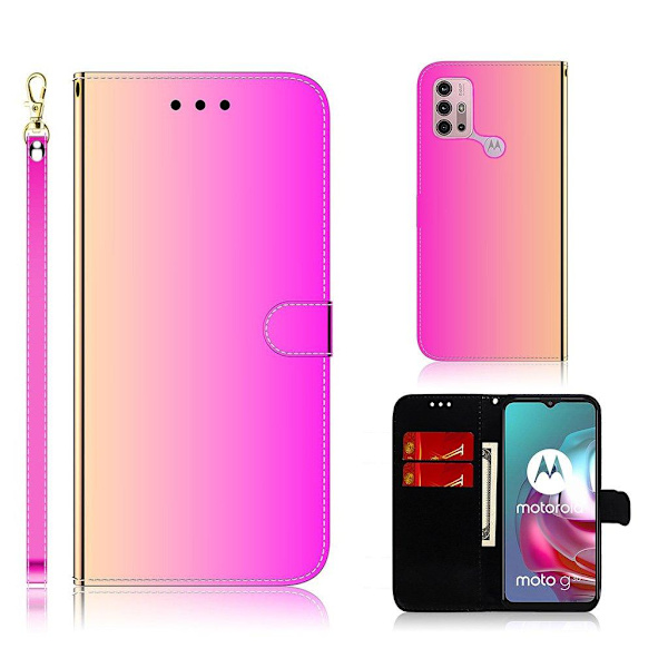 Mirror Motorola Moto G30 flip case - Ruusu Pink