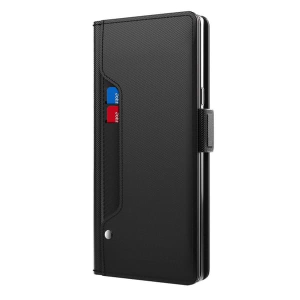 Phone Suojakotelo With Make-up Mirror And Slick Design For Samsung Galaxy M14 - Musta Black