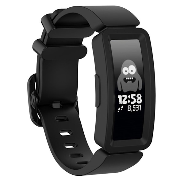 Fitbit Inspire / Inspire HR klockarmband i silikon - Svart Svart