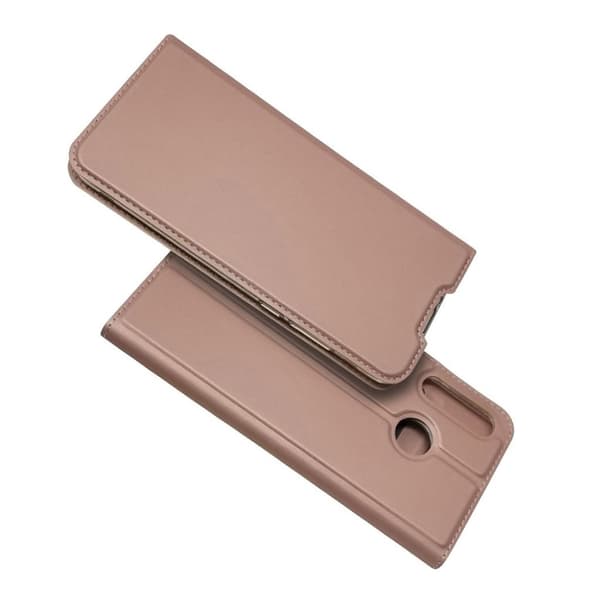 Huawei P30 Lite absorberings læderetui - Rosa Guld Pink
