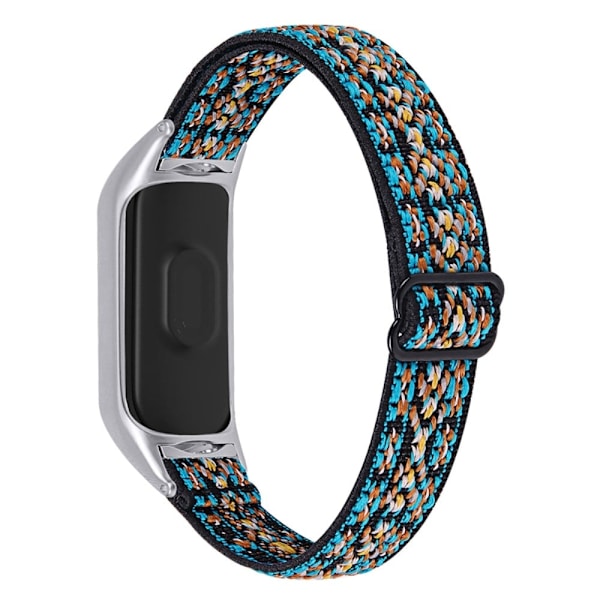 Xiaomi Mi Smart Band 4 / 3 nylon elastisk klokkerem - Grønn Stripe Green