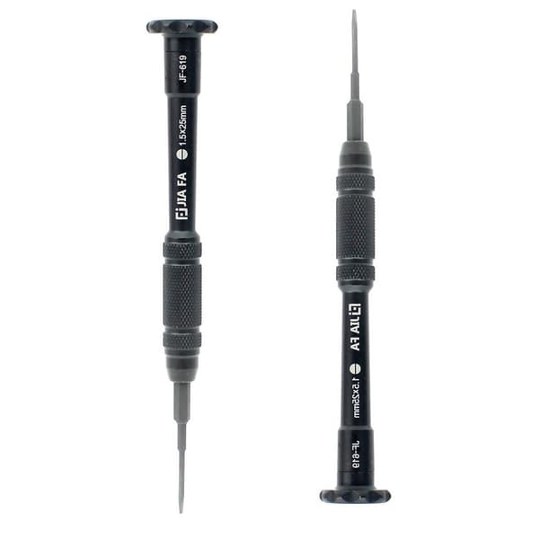 JF-619 slitsad 1.5 skruvmejsel halkfri reparera Svart