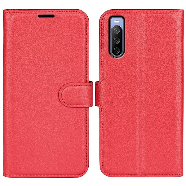 Classic Sony Xperia 10 IV flip kuoret - Punainen Red