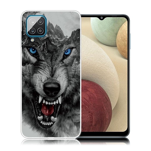 Deco Samsung Galaxy A12 5G Etui - Sint Ulv Silver grey