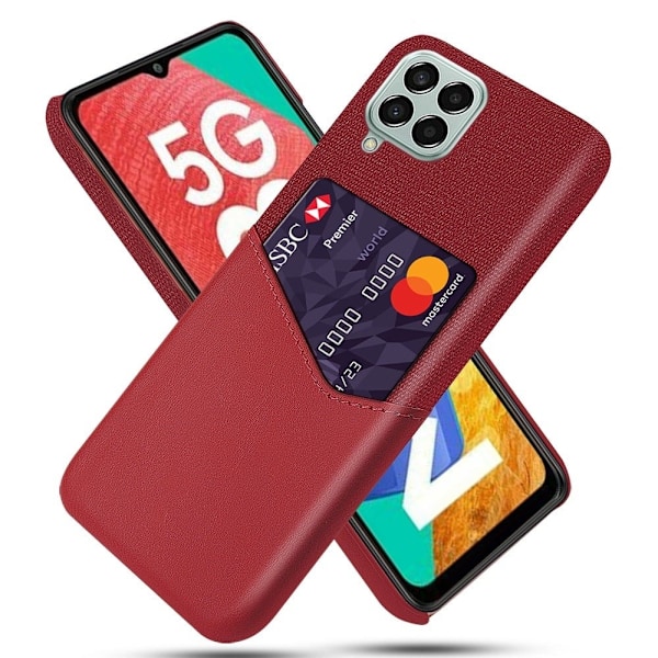 Bofink Samsung Galaxy M33 5G cover med kortholder - Rød Red