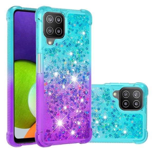 Princess Samsung Galaxy A22 4G Deksel - Himmelblå / Lilla Purple