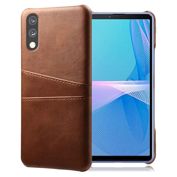 Dual Card Suojakotelo Sony Xperia Ace 2 - Ruskea Brown