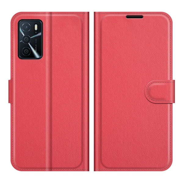 Classic Oppo A54s / Oppo A16s / Oppo A16 flip kuoret - Punainen Red