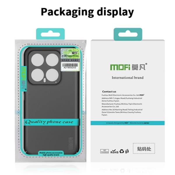 MOFI Xiaomi 14 slim shield deksel - Sølv/Grå Silver grey