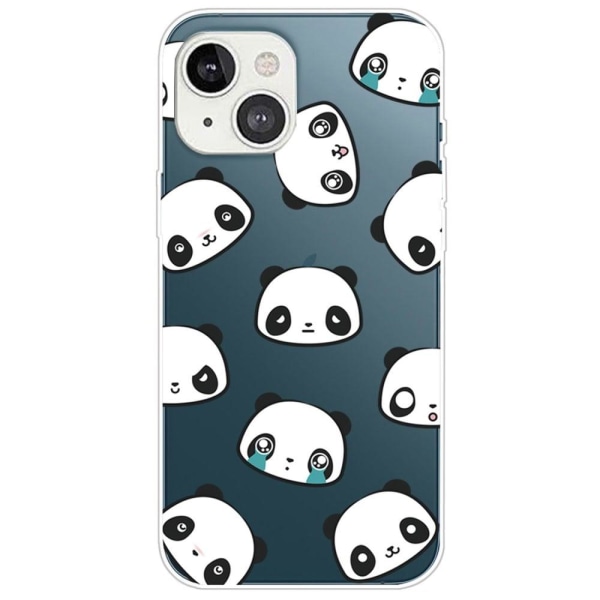 Deco iPhone 14 kotelot - Panda / Kasvojen Ilme White