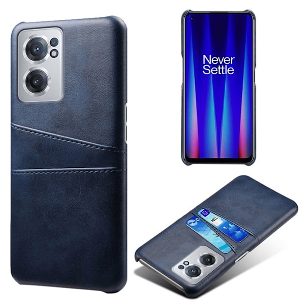 OnePlus Nord CE 2 5G skal med korthållare - Blå Blå
