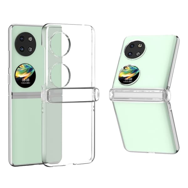 Til Huawei Pocket 2 Hard PC Case Transparent Hinge Protection Matte Texture Slim Phone Cover Transparent
