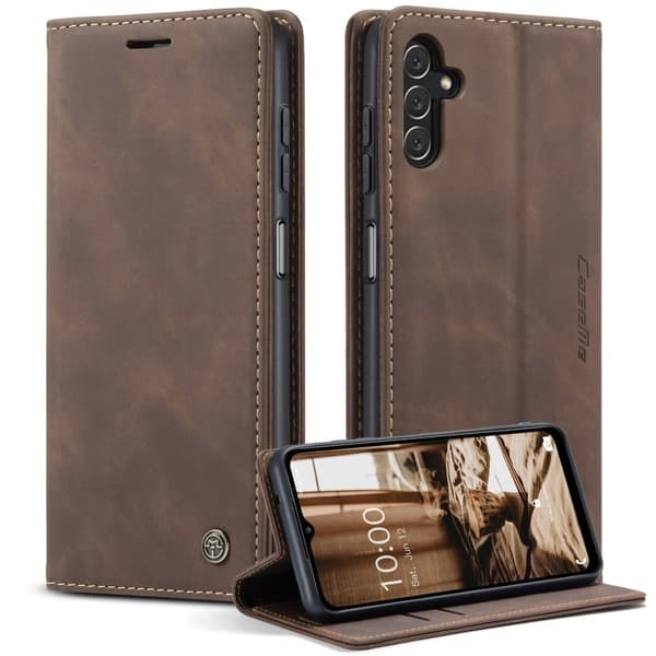 CaseMe Samsung Galaxy A14 Vintage Etui - Kaffe Brown