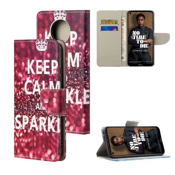Wonderland Nokia 3.4 Flippetui - Slogan Red