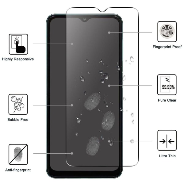 0.3mm härdat glas Samsung Galaxy A04s skärmskydd Transparent
