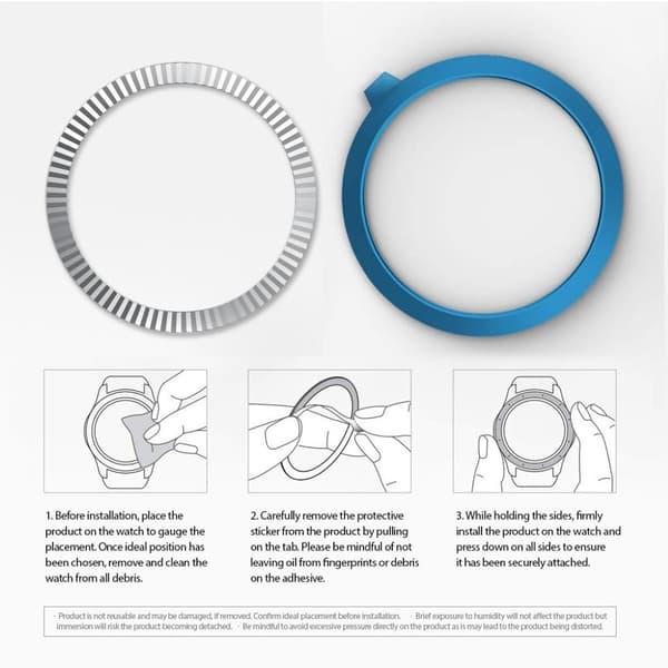 Samsung Gear S3 Frontier -kangaskellon kehys - Hopea Silver grey