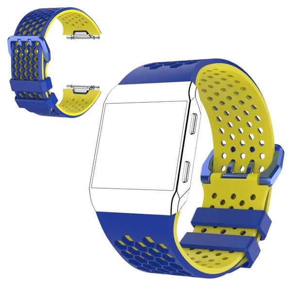Fitbit Ionic Klokkereim laget av silikon - Blå og gul Multicolor