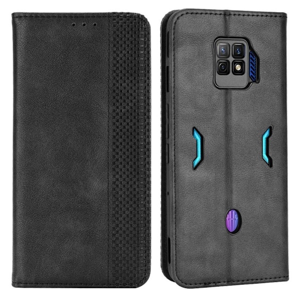 Bofink Vintage ZTE nubia Red Magic 7 Pro nahkakotelo - Musta Black