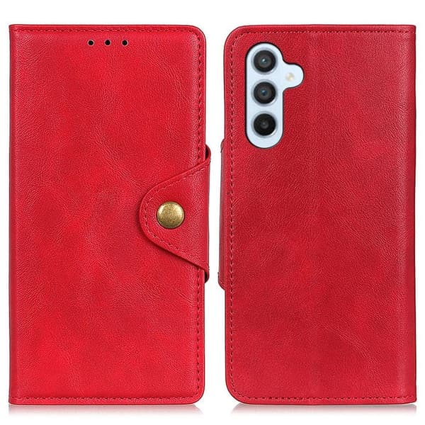 Alpha läder Samsung Galaxy A24 4G fodral - Röd Röd