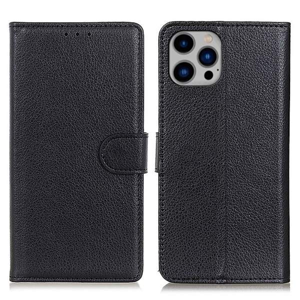 Classic iPhone 16 Pro Max flip kuoret - Musta Black