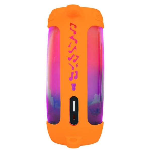 JBL Pulse 4 silikonfodral + axelrem - Orange Orange