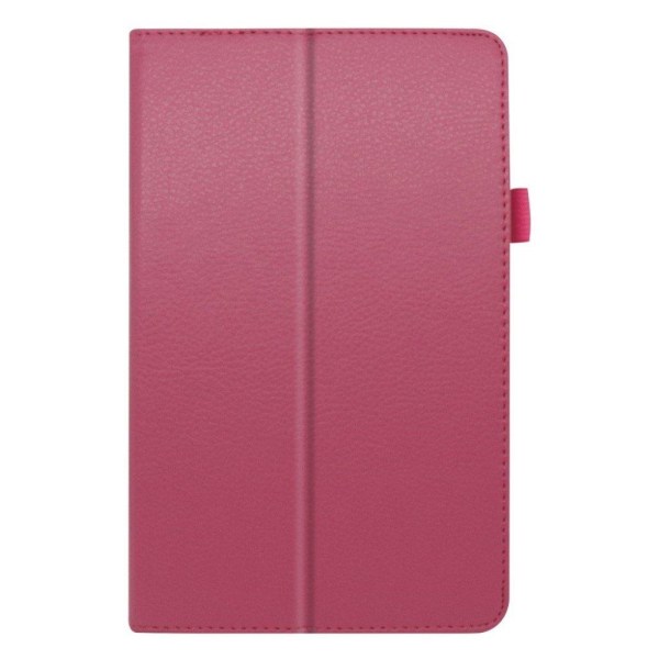 Lenovo Tab M8 litchi leather flip case - Rose Rosa
