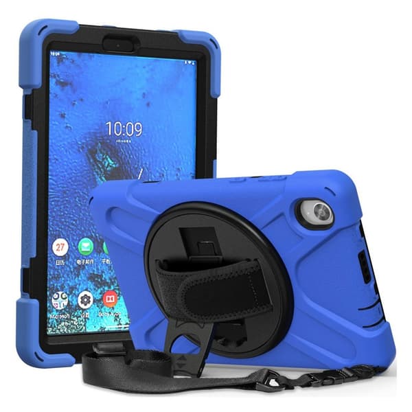 Lenovo Tab M8 360 Drejelig Silikone Etui - Blå Blue