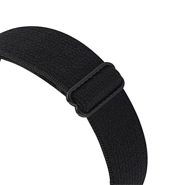 Elastiskt klockarmband i nylon för Fitbit Luxe - Svart Svart