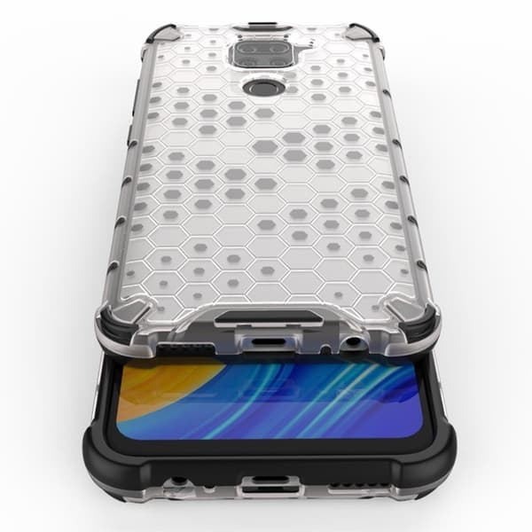 Bofink Honeycomb Xiaomi Redmi Note 9 Cover - Hvid White