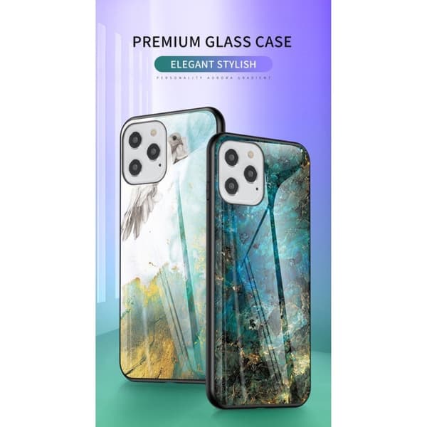 Fantasy Marble iPhone 12 / 12 Pro deksel - Flygende due Multicolor
