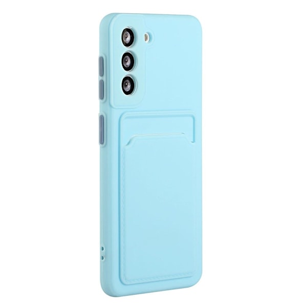 Cover med Kortholder til Samsung Galaxy S23 - Himmelblå Blue