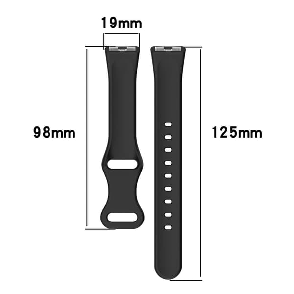 Silicone Watch Strap Huawei Band 10 Butterfly Buckle Adjustable Replacement Band - Dark Blue Blue