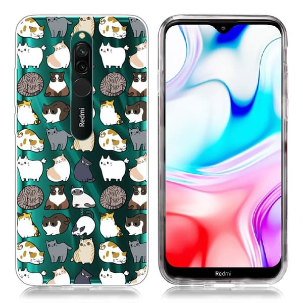 Deco Xiaomi Redmi 8 kotelot - Kissat Multicolor
