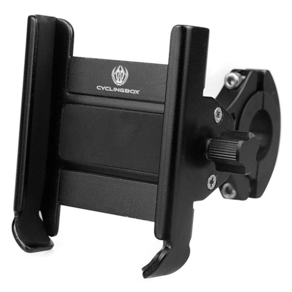 Bicycle rotatable aluminum phone mount holder - Black Black