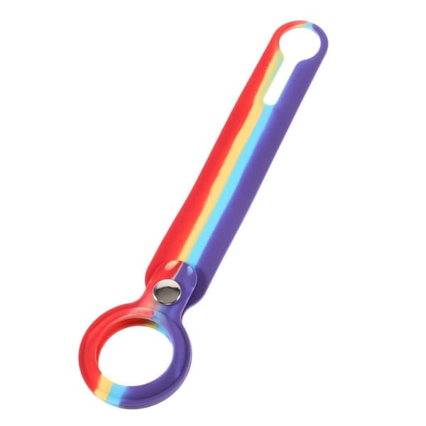 AirTags fargerike integrerte silikonovertrekk - Blå / Rød Multicolor