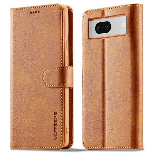 LC.IMEEKE Google Pixel 7 Flippetui - Lysebrun Brown