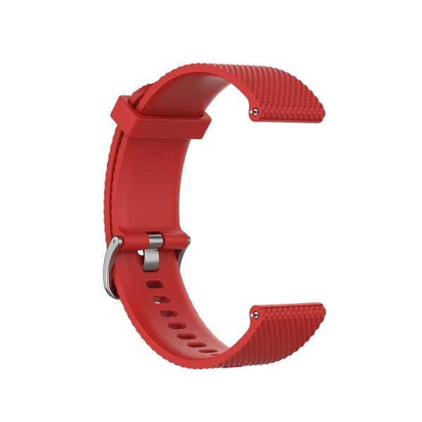 Garmin Vivoactive 4 texturerat klockarmband i silikon - Röd Röd