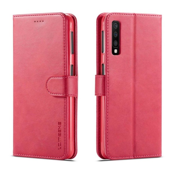 LC.IMEEKE Samsung Galaxy A7 (2018) læder flip etui - Rose Pink